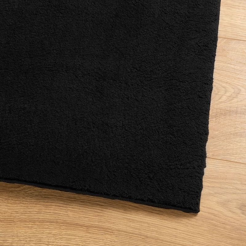 Casa si Gradina - Textile si covoare - Covoare - Covoare casa - Covor HUARTE, fir scurt, moale si lavabil, negru, 100x200 cm - Infinity.ro