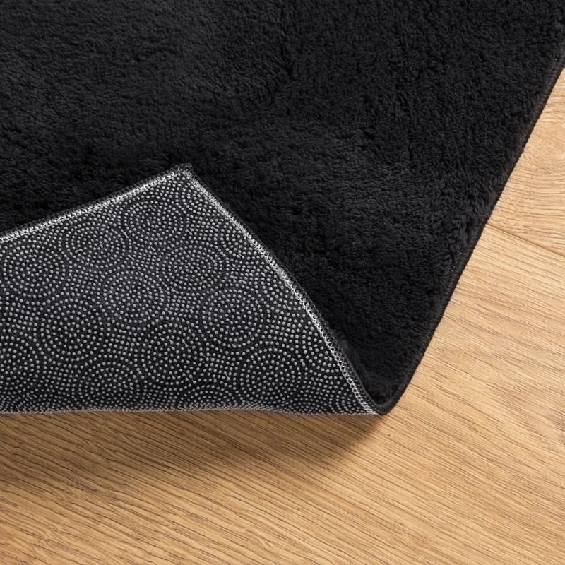 Casa si Gradina - Textile si covoare - Covoare - Covoare casa - Covor HUARTE, fir scurt, moale si lavabil, negru, 100x200 cm - Infinity.ro