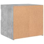 Casa si Gradina - Mobilier - Comode si corpuri - Noptiere - Noptiera cu lumini LED, gri beton, 50x40x45 cm - Infinity.ro