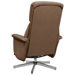 Casa si Gradina - Mobilier - Scaune si fotolii - Fotolii - Fotoliu rabatabil cu suport de picioare, maro, textil - Infinity.ro