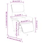 Casa si Gradina - Mobilier - Scaune si fotolii - Fotolii - Fotoliu rabatabil cu suport de picioare, maro, textil - Infinity.ro