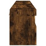 Casa si Gradina - Mobilier - Comode si corpuri - Comode - Comoda TV de perete cu LED, 2 buc. stejar fumuriu, 60x30x40 cm - Infinity.ro