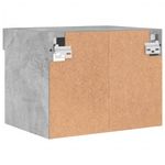 Casa si Gradina - Mobilier - Comode si corpuri - Comode - Noptiera cu lumini LED montata pe perete, gri beton - Infinity.ro