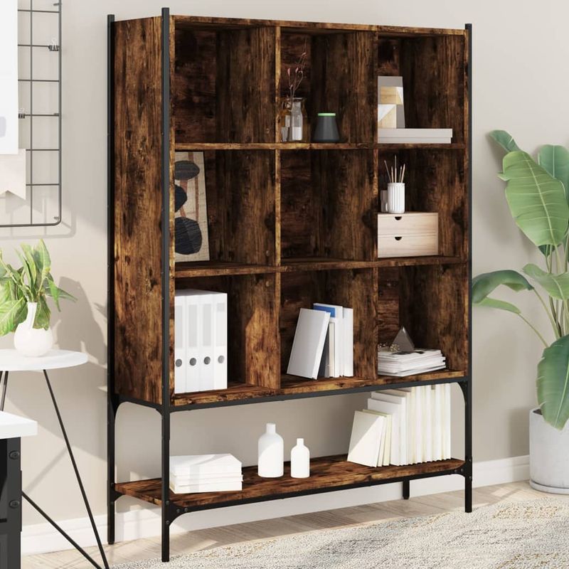 Casa si Gradina - Mobilier - Biblioteci si rafturi - Biblioteci - Biblioteca, stejar fumuriu, 102x30x141,5 cm, lemn prelucrat - Infinity.ro