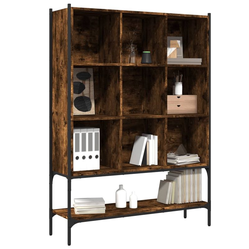 Casa si Gradina - Mobilier - Biblioteci si rafturi - Biblioteci - Biblioteca, stejar fumuriu, 102x30x141,5 cm, lemn prelucrat - Infinity.ro