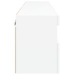 Casa si Gradina - Mobilier - Comode si corpuri - Comode - Comode TV de perete cu lumini LED, 2 buc., alb, 60x30x40 cm - Infinity.ro