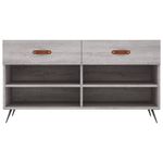 Casa si Gradina - Mobilier - Organizare si depozitare - Organizator incaltaminte - Banca de pantofi, gri sonoma, 102x35x55 cm, lemn prelucrat - Infinity.ro
