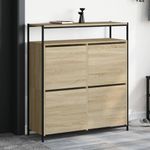 Casa si Gradina - Mobilier - Organizare si depozitare - Organizator incaltaminte - Pantofar cu 4 sertare rabatabile, stejar sonoma, 100x34x112 cm - Infinity.ro