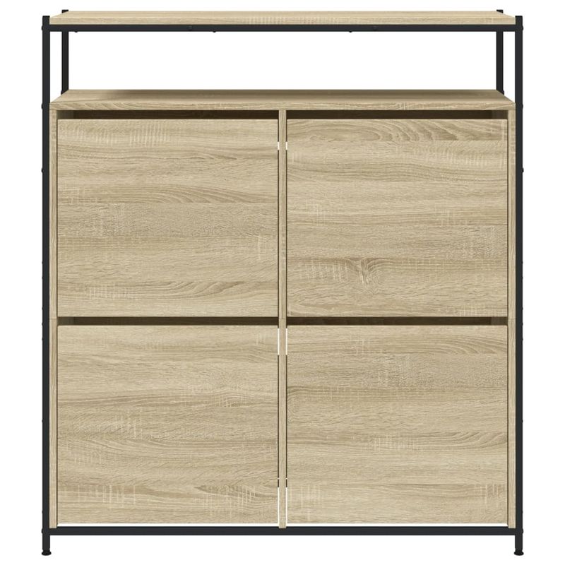 Casa si Gradina - Mobilier - Organizare si depozitare - Organizator incaltaminte - Pantofar cu 4 sertare rabatabile, stejar sonoma, 100x34x112 cm - Infinity.ro