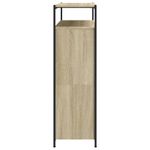 Casa si Gradina - Mobilier - Organizare si depozitare - Organizator incaltaminte - Pantofar cu 4 sertare rabatabile, stejar sonoma, 100x34x112 cm - Infinity.ro