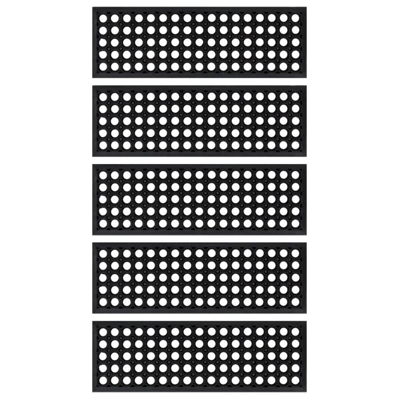 Casa si Gradina - Constructii - Scari si accesorii interioare - Accesorii scari interioare - Trepte de scara, 5 buc., 25x75 cm, cauciuc - Infinity.ro