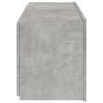 Casa si Gradina - Mobilier - Comode si corpuri - Comode - Comoda TV de perete cu lumini LED, gri beton, 100x35x41 cm - Infinity.ro