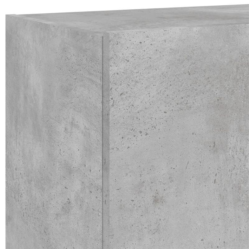 Casa si Gradina - Mobilier - Comode si corpuri - Comode - Comoda TV de perete cu lumini LED, gri beton, 100x35x41 cm - Infinity.ro