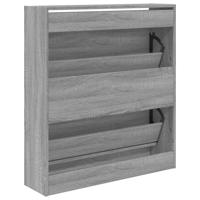 Casa si Gradina - Mobilier - Organizare si depozitare - Organizator incaltaminte - Pantofar, gri sonoma, 80x21x87,5 cm, lemn prelucrat - Infinity.ro