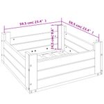 Casa si Gradina - Gradina si terasa - Umbrele si pavilioane - Umbrele - Masca pentru suport de umbrela, negru, lemn masiv de pin - Infinity.ro