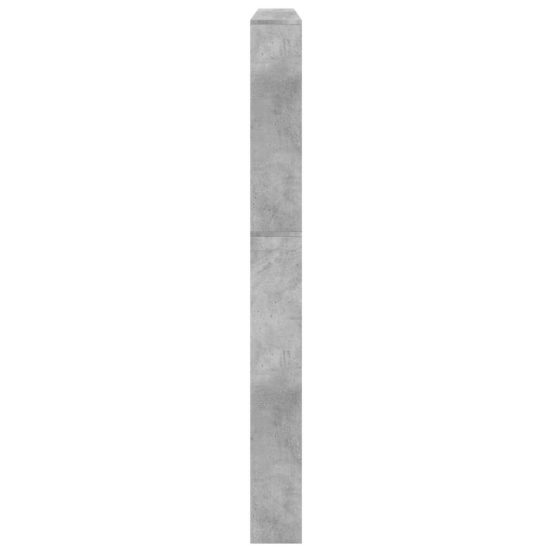Casa si Gradina - Mobilier - Organizare si depozitare - Organizator incaltaminte - Pantofar cu oglinda, 5 niveluri, gri beton, 63x17x169,5 cm - Infinity.ro