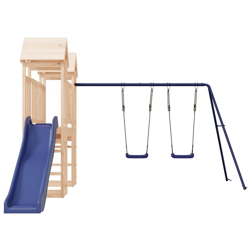 Jucarii, Copii si Bebe - Jucarii si jocuri - Jucarii de exterior - Spatii de joaca si accesorii - Set de joaca pentru exterior, lemn masiv de pin - Infinity.ro