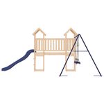 Jucarii, Copii si Bebe - Jucarii si jocuri - Jucarii de exterior - Spatii de joaca si accesorii - Set de joaca pentru exterior, lemn masiv de pin - Infinity.ro