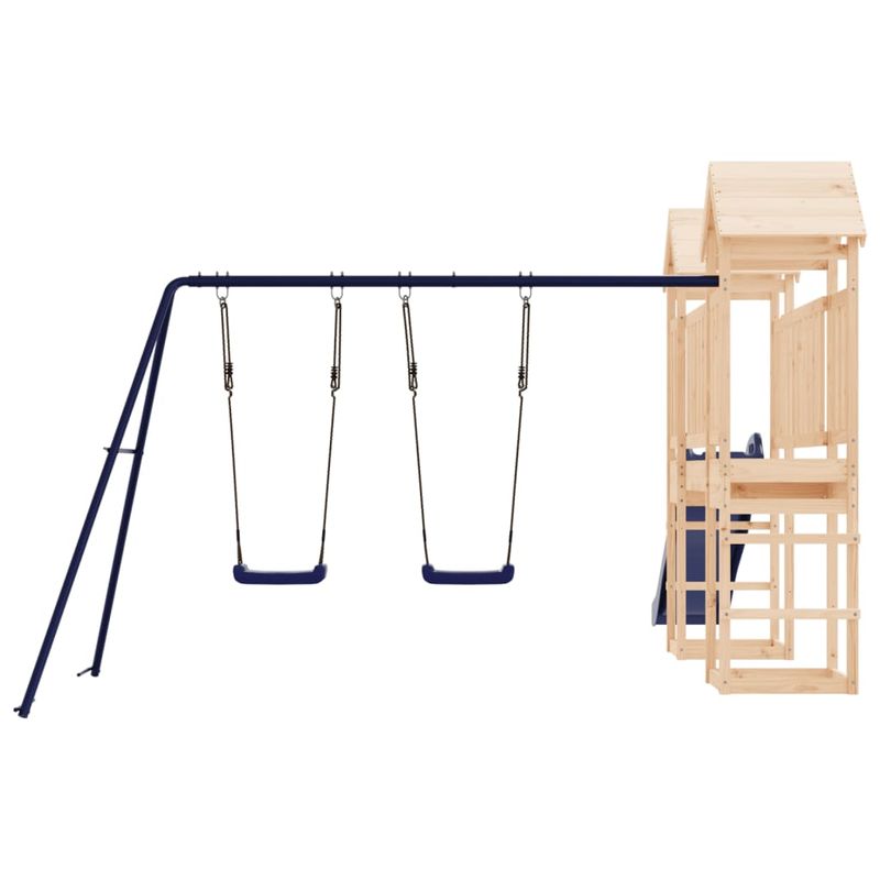 Jucarii, Copii si Bebe - Jucarii si jocuri - Jucarii de exterior - Spatii de joaca si accesorii - Set de joaca pentru exterior, lemn masiv de pin - Infinity.ro