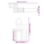 Jucarii, Copii si Bebe - Jucarii si jocuri - Jucarii de exterior - Spatii de joaca si accesorii - Set de joaca pentru exterior, lemn masiv de pin - Infinity.ro