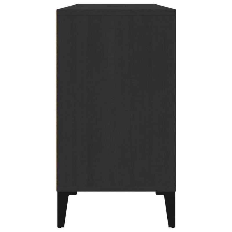 Casa si Gradina - Mobilier - Mobilier baie - Comode baie - Dulap de chiuveta, negru, 80x33x60 cm, lemn prelucrat - Infinity.ro