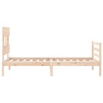 Casa si Gradina - Mobilier - Paturi si accesorii - Paturi - Cadru de pat cu tablie single mic, 90x200 cm, lemn masiv - Infinity.ro