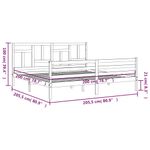Casa si Gradina - Mobilier - Paturi si accesorii - Paturi - Cadru de pat cu tablie single mic, gri, lemn masiv - Infinity.ro