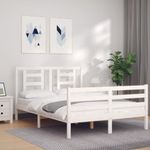 Casa si Gradina - Mobilier - Paturi si accesorii - Paturi - Cadru de pat cu tablie single mic, lemn masiv - Infinity.ro