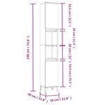 Casa si Gradina - Mobilier - Seturi de mobilier - Seturi baie - Set mobilier de baie, 3 piese, alb, lemn compozit - Infinity.ro