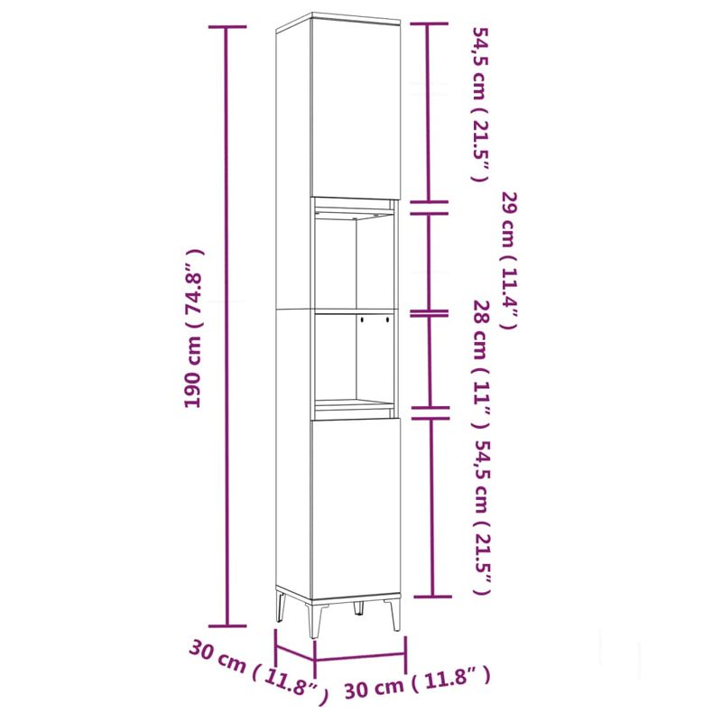 Casa si Gradina - Mobilier - Seturi de mobilier - Seturi baie - Set mobilier de baie, 3 piese, alb, lemn compozit - Infinity.ro
