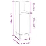 Casa si Gradina - Mobilier - Seturi de mobilier - Seturi baie - Set dulapuri de baie, 3 piese, stejar afumat, lemn prelucrat - Infinity.ro