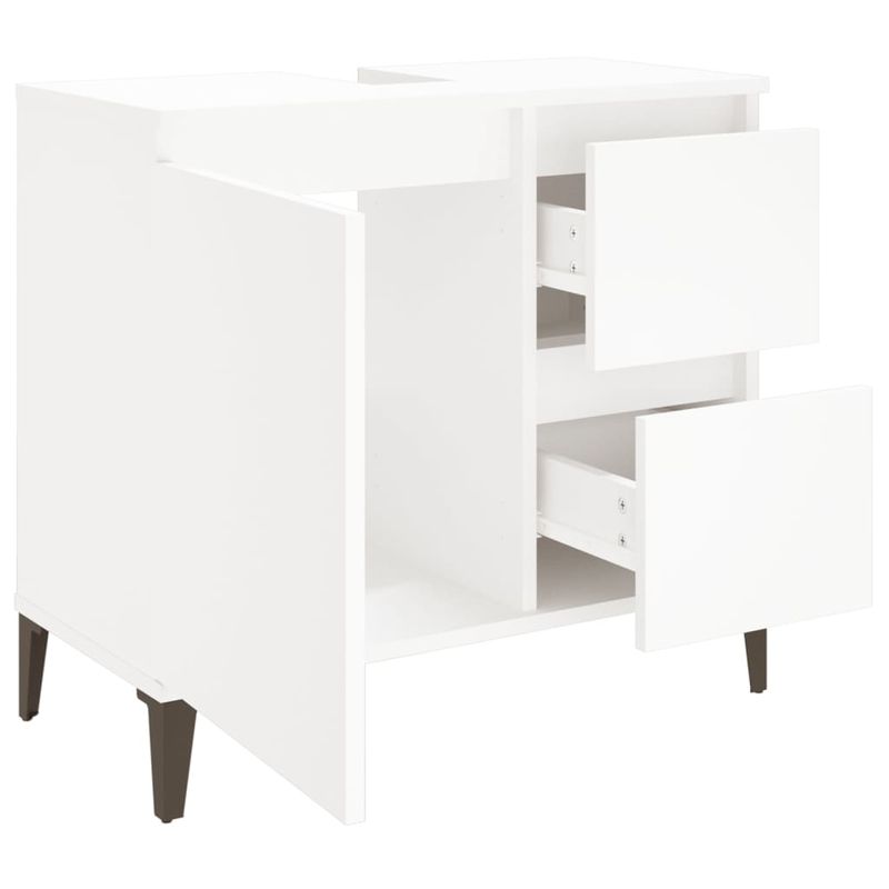 Casa si Gradina - Mobilier - Seturi de mobilier - Seturi baie - Dulap de baie, alb, 65x33x60 cm, lemn prelucrat - Infinity.ro
