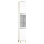 Casa si Gradina - Mobilier - Seturi de mobilier - Seturi baie - Set mobilier de baie, 4 piese, alb, lemn compozit - Infinity.ro