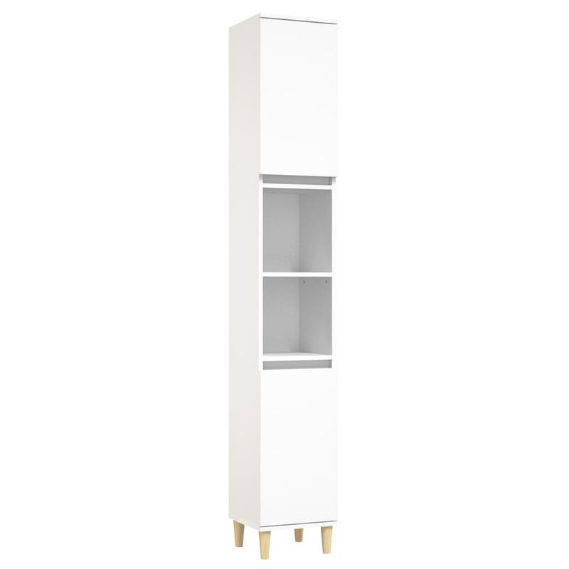 Casa si Gradina - Mobilier - Seturi de mobilier - Seturi baie - Set mobilier de baie, 4 piese, alb, lemn compozit - Infinity.ro