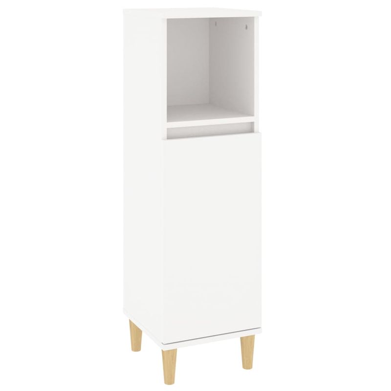 Casa si Gradina - Mobilier - Seturi de mobilier - Seturi baie - Set mobilier de baie, 4 piese, alb, lemn compozit - Infinity.ro