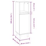 Casa si Gradina - Mobilier - Seturi de mobilier - Seturi baie - Set mobilier de baie, 4 piese, alb, lemn compozit - Infinity.ro