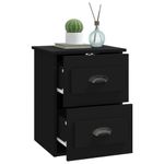 Casa si Gradina - Mobilier - Comode si corpuri - Noptiere - Noptiera de perete, negru, 41,5x36x53cm - Infinity.ro