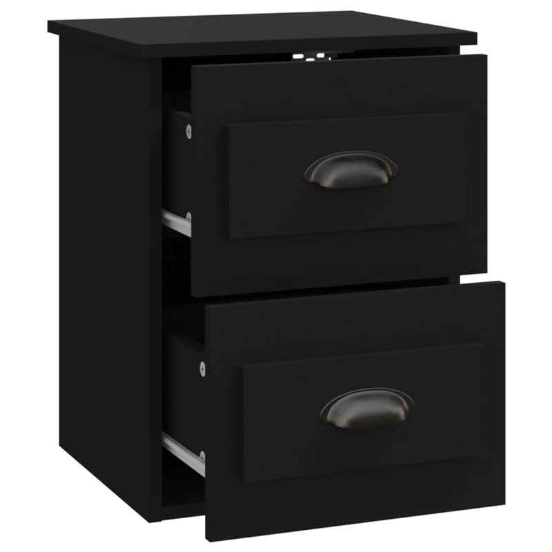 Casa si Gradina - Mobilier - Comode si corpuri - Noptiere - Noptiera de perete, negru, 41,5x36x53cm - Infinity.ro