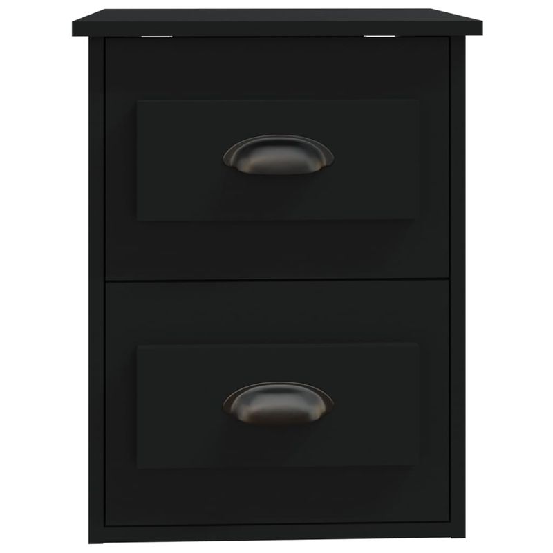 Casa si Gradina - Mobilier - Comode si corpuri - Noptiere - Noptiera de perete, negru, 41,5x36x53cm - Infinity.ro
