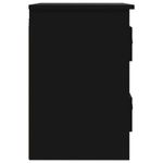 Casa si Gradina - Mobilier - Comode si corpuri - Noptiere - Noptiera de perete, negru, 41,5x36x53cm - Infinity.ro