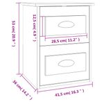 Casa si Gradina - Mobilier - Comode si corpuri - Noptiere - Noptiera de perete, negru, 41,5x36x53cm - Infinity.ro