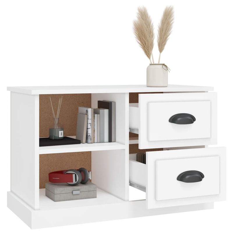 Casa si Gradina - Mobilier - Comode si corpuri - Comode - Comoda TV, alb, 73x35,5x47,5 cm, lemn prelucrat - Infinity.ro