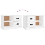 Casa si Gradina - Mobilier - Comode si corpuri - Comode - Comoda TV, alb, 73x35,5x47,5 cm, lemn prelucrat - Infinity.ro