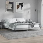 Casa si Gradina - Mobilier - Paturi si accesorii - Paturi - Cadru de pat, gri beton, 200x200 cm, lemn prelucrat - Infinity.ro