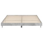 Casa si Gradina - Mobilier - Paturi si accesorii - Paturi - Cadru de pat, gri beton, 200x200 cm, lemn prelucrat - Infinity.ro