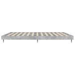 Casa si Gradina - Mobilier - Paturi si accesorii - Paturi - Cadru de pat, gri beton, 200x200 cm, lemn prelucrat - Infinity.ro