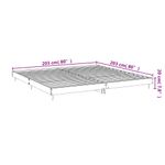 Casa si Gradina - Mobilier - Paturi si accesorii - Paturi - Cadru de pat, gri beton, 200x200 cm, lemn prelucrat - Infinity.ro