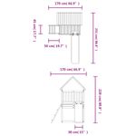 Jucarii, Copii si Bebe - Jucarii si jocuri - Jucarii de exterior - Spatii de joaca si accesorii - Set de joaca pentru exterior, lemn masiv de pin - Infinity.ro