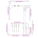 Jucarii, Copii si Bebe - Jucarii si jocuri - Jucarii de exterior - Spatii de joaca si accesorii - Set de joaca pentru exterior, lemn masiv de pin - Infinity.ro