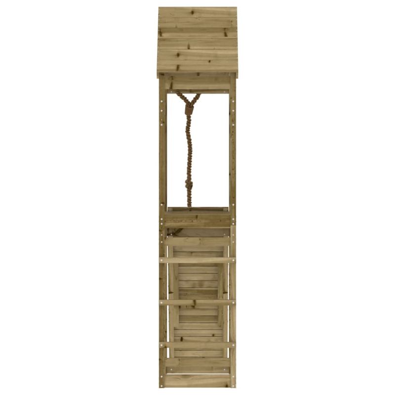 Jucarii, Copii si Bebe - Jucarii si jocuri - Jucarii de exterior - Spatii de joaca si accesorii - Casuta de joaca cu perete de catarat, lemn de pin impregnat - Infinity.ro